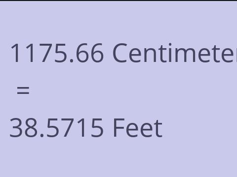 1175.66 CM TO FEET