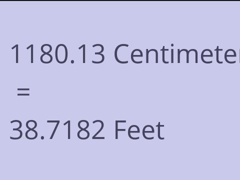 1180.13 CM TO FEET