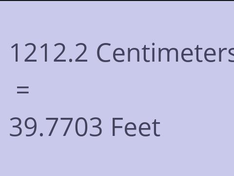 1212.2 CM TO FEET