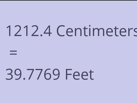 1212.4 CM TO FEET