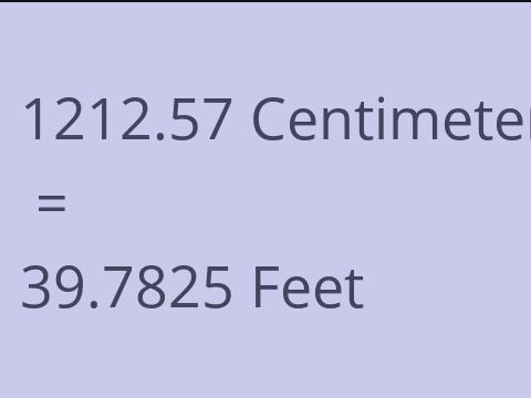 1212.57 CM TO FEET