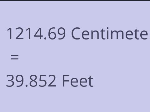 1214.69 CM TO FEET