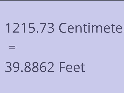 1215.73 CM TO FEET