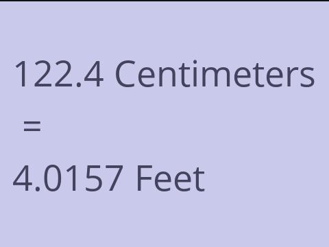 122.4 CM TO FEET