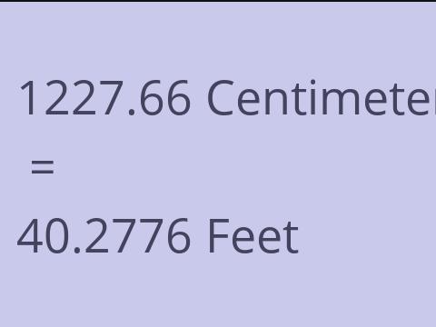 1227.66 CM TO FEET