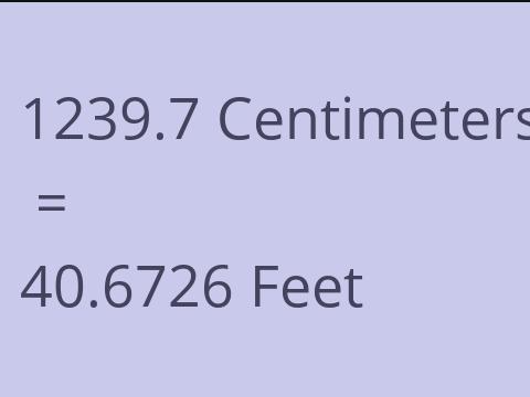 1239.7 CM TO FEET