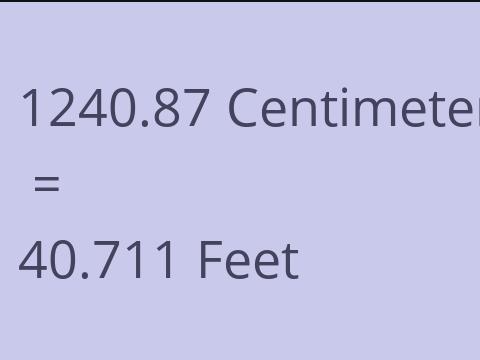 1240.87 CM TO FEET