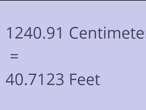 1240.91 CM TO FEET