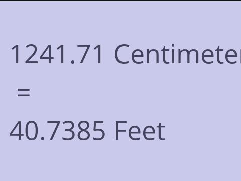 1241.71 CM TO FEET