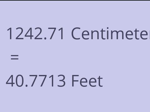 1242.71 CM TO FEET