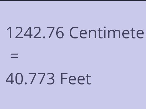 1242.76 CM TO FEET