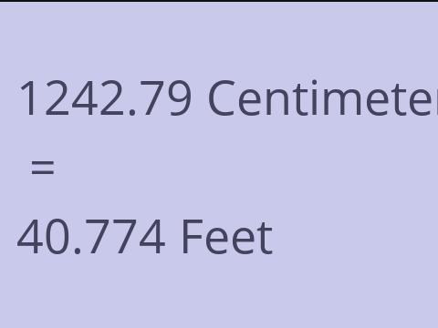 1242.79 CM TO FEET