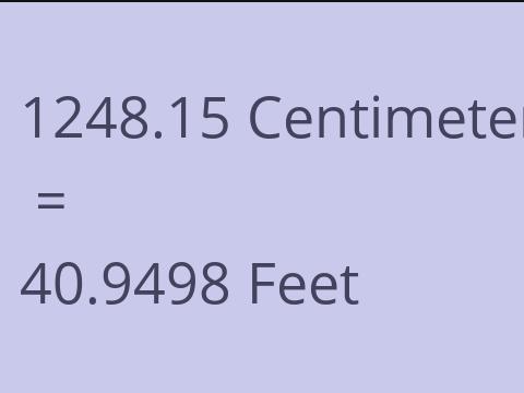 1248.15 CM TO FEET