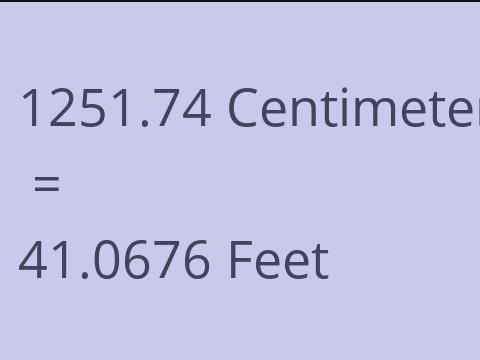 1251.74 CM TO FEET