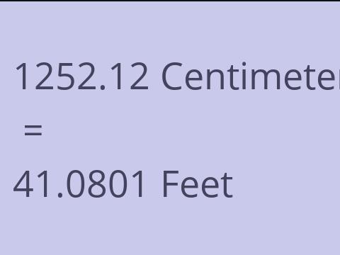 1252.12 CM TO FEET