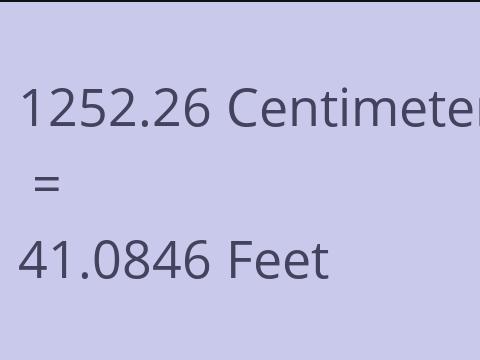 1252.26 CM TO FEET