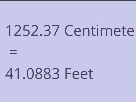 1252.37 CM TO FEET