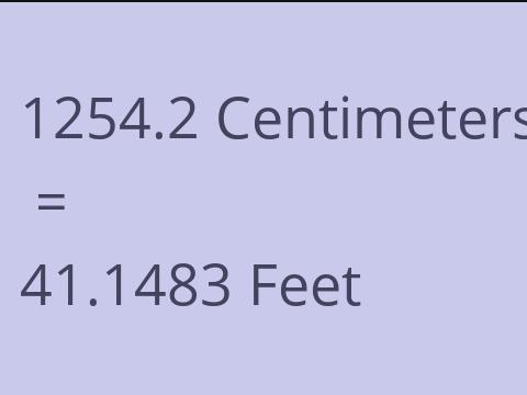 1254.2 CM TO FEET