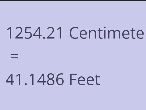 1254.21 CM TO FEET