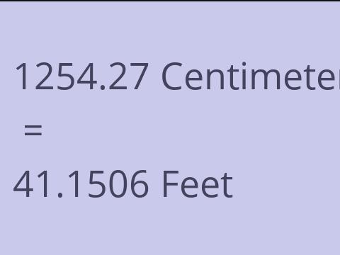 1254.27 CM TO FEET