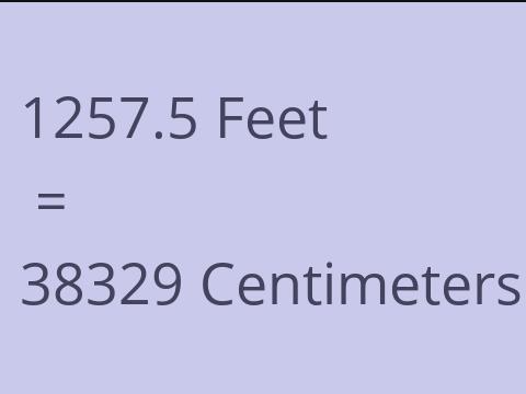 1257.5 FEET TO CM