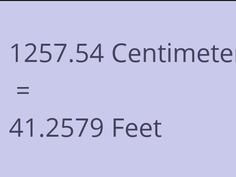 1257.54 CM TO FEET