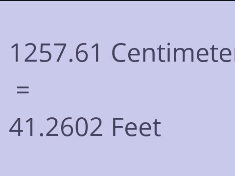 1257.61 CM TO FEET