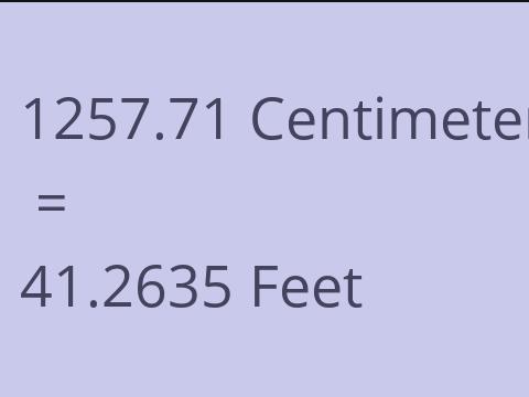 1257.71 CM TO FEET