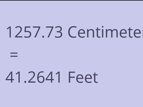 1257.73 CM TO FEET