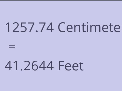 1257.74 CM TO FEET