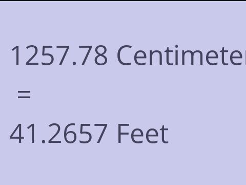 1257.78 CM TO FEET