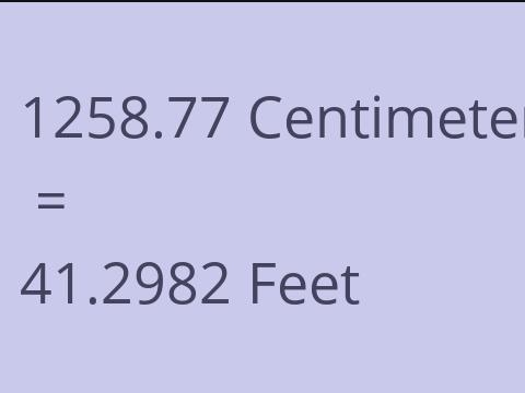 1258.77 CM TO FEET