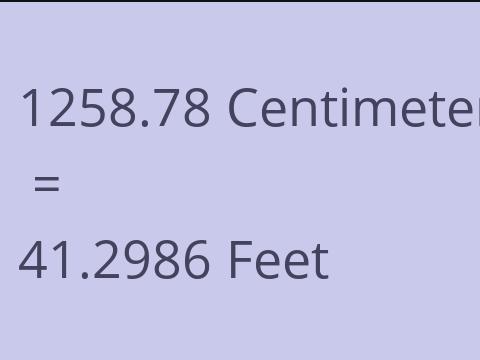 1258.78 CM TO FEET