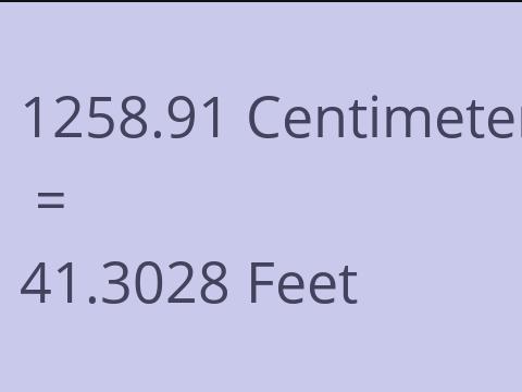 1258.91 CM TO FEET