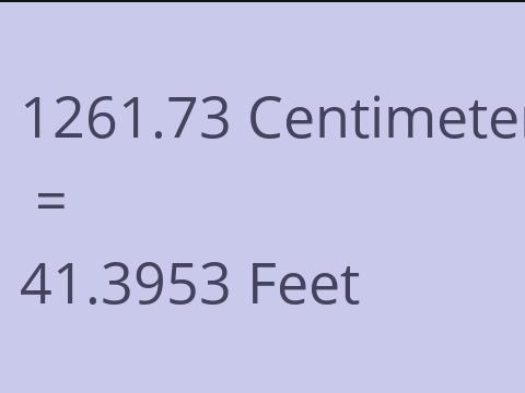 1261.73 CM TO FEET