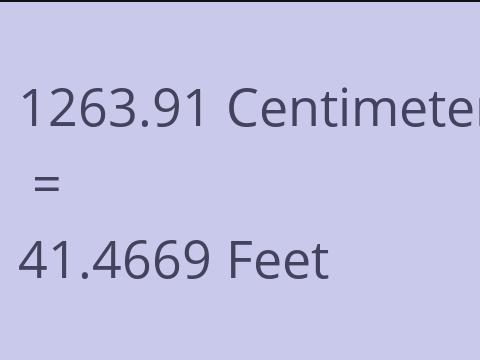 1263.91 CM TO FEET