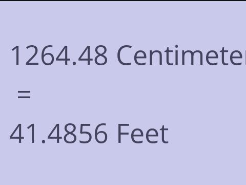 1264.48 CM TO FEET