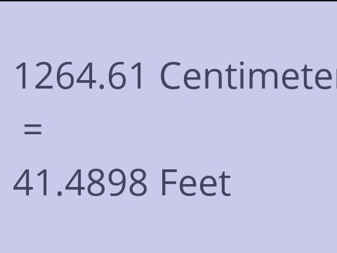 1264.61 CM TO FEET