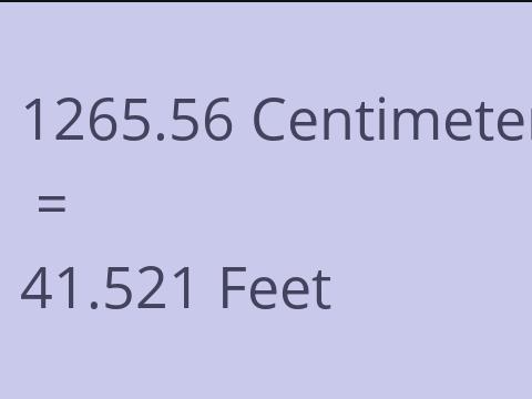 1265.56 CM TO FEET