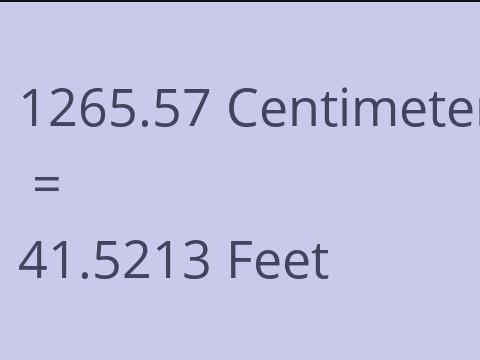 1265.57 CM TO FEET