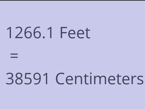 1266.1 FEET TO CM