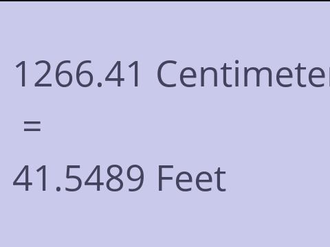 1266.41 CM TO FEET