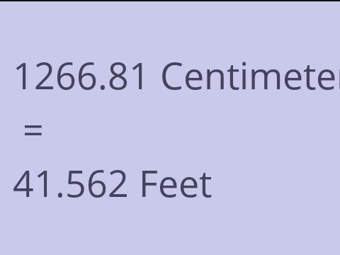 1266.81 CM TO FEET