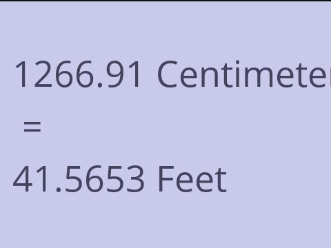 1266.91 CM TO FEET