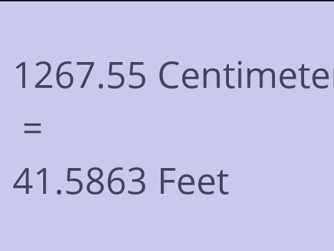 1267.55 CM TO FEET