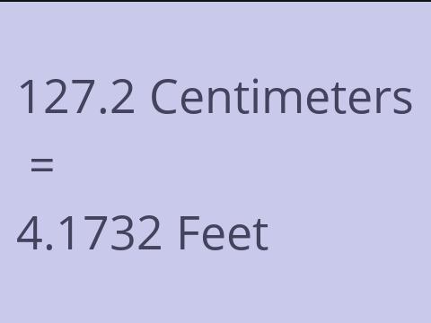 127.2 CM TO FEET