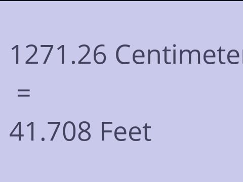 1271.26 CM TO FEET