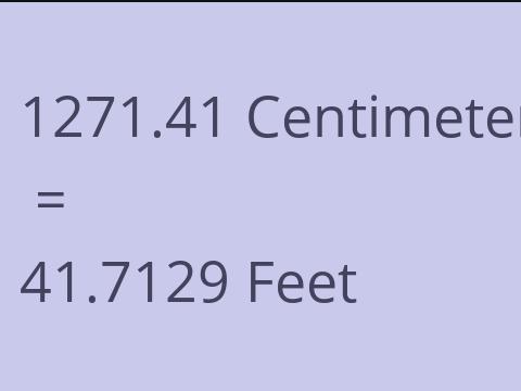 1271.41 CM TO FEET