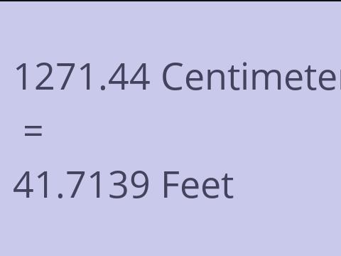 1271.44 CM TO FEET