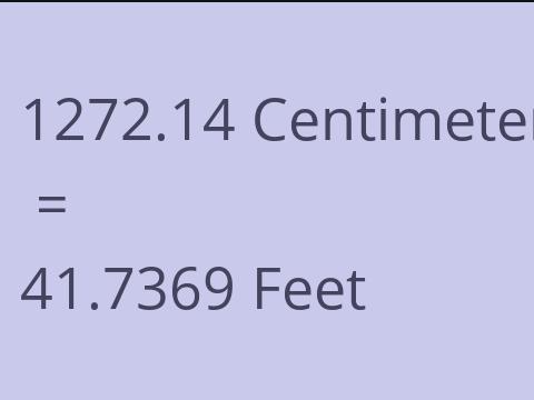 1272.14 CM TO FEET